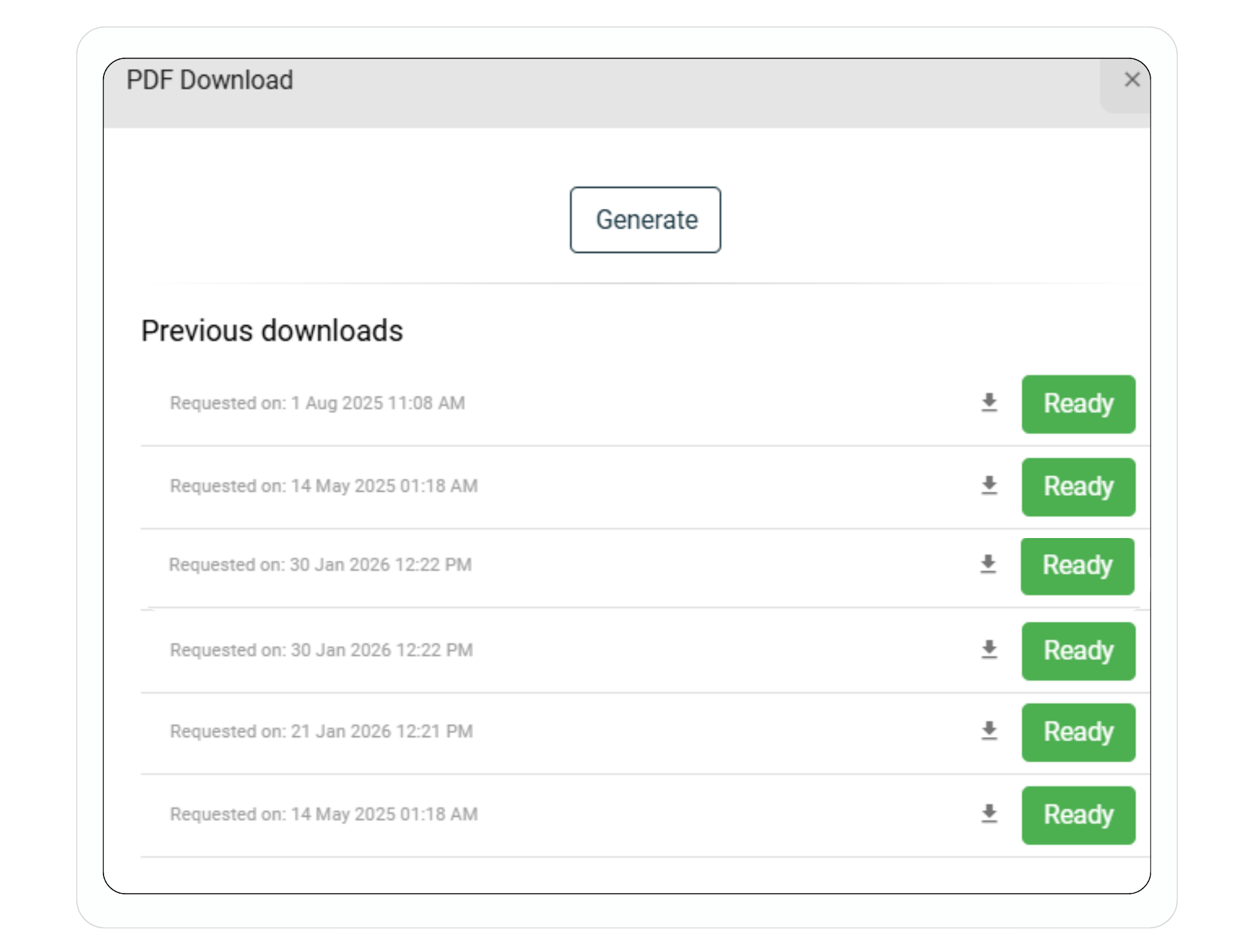Statements Generated